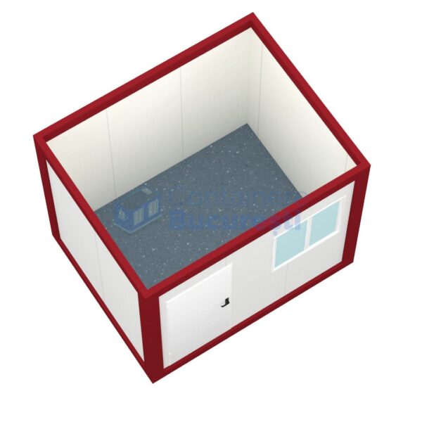 container birou bucuresti 3metri rosu2