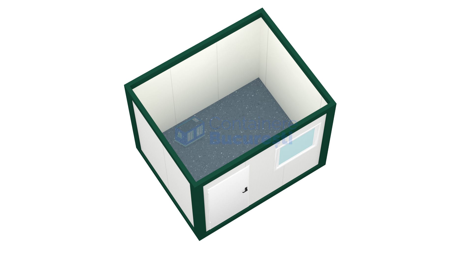 container birou bucuresti 3metri verde2