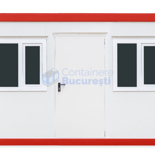 container birou bucuresti 4metri 2geamuri rosu