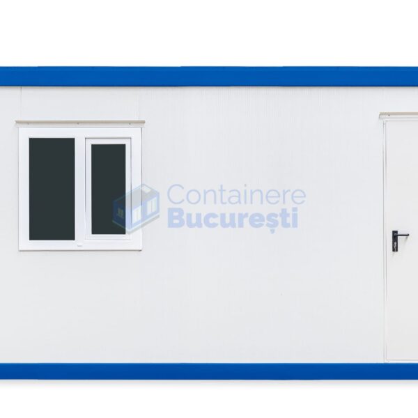 container birou bucuresti 6metri 1geam albastru