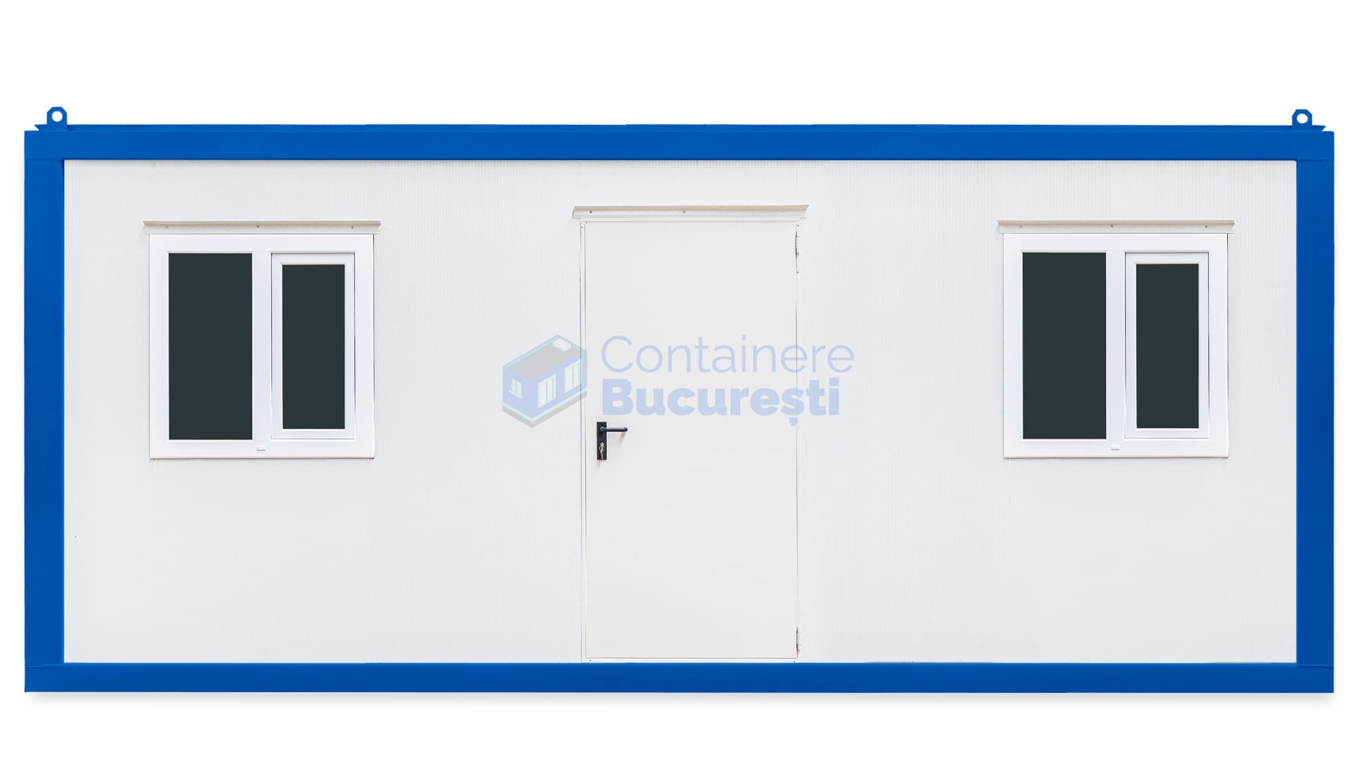 container birou bucuresti 6metri 2geamuri albastru
