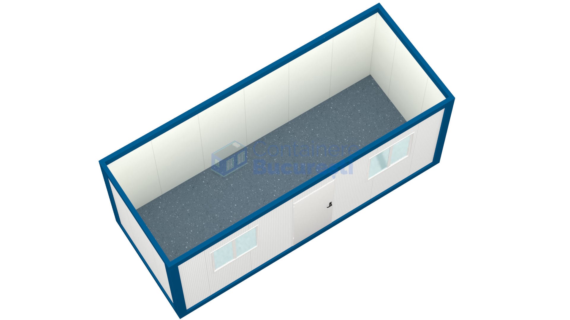 container birou bucuresti 6metri 2geamuri albastru2