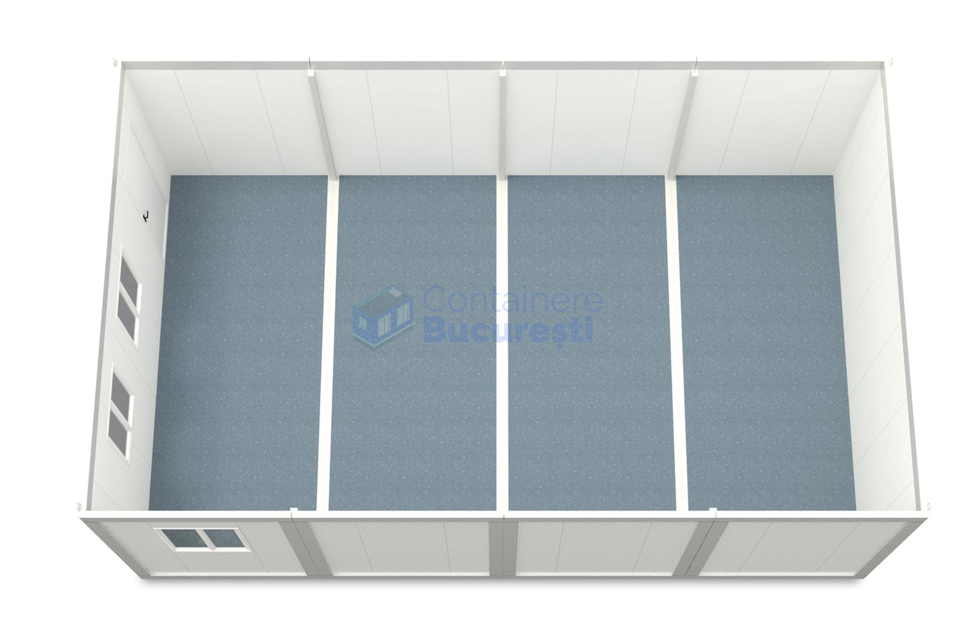 container modular bucuresti 6x9.6m alb2
