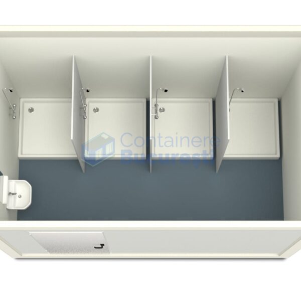 container sanitar bucuresti 4metri 4dusuri alb