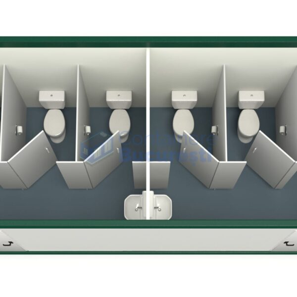 container sanitar bucuresti 6metri 5wc verde